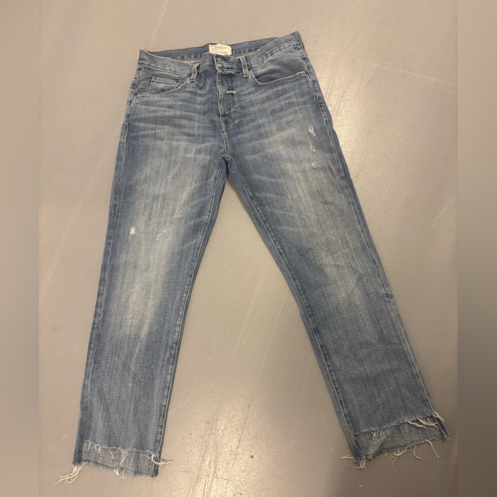 Current/Elliott Faded Blue Denim Jeans